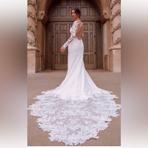 NWT Essense of Australia, Elegant Wedding Bridal Gown Women's Ivory D3379 Sz 12